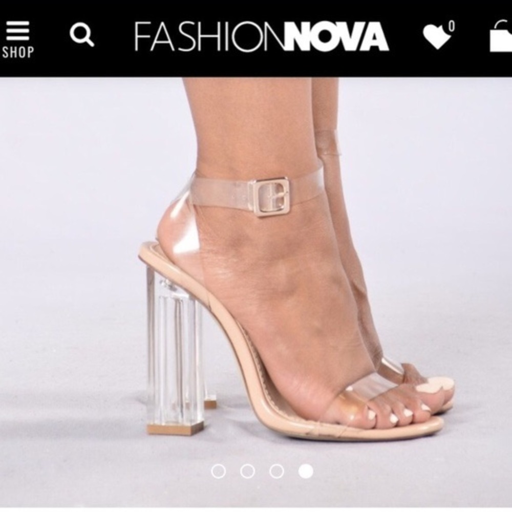 Clear heels